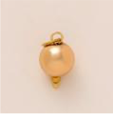 Golden Glow Orb Pearl charm