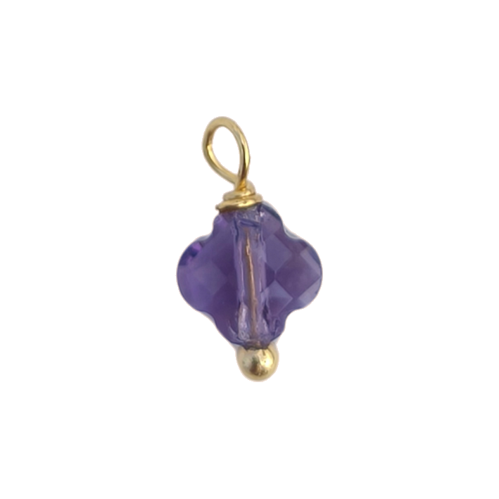 Purple alhambra charm