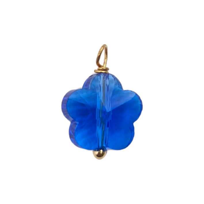 Blue flower charm