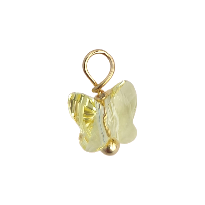 Yellow butterfly charm