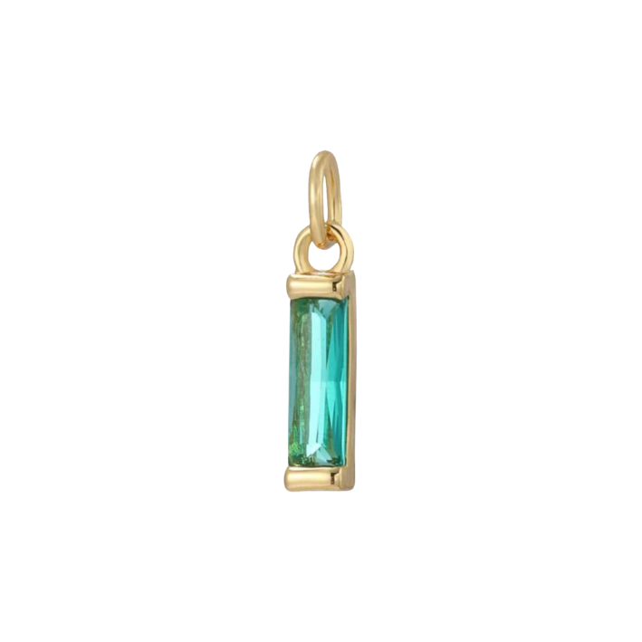emerald gem charm
