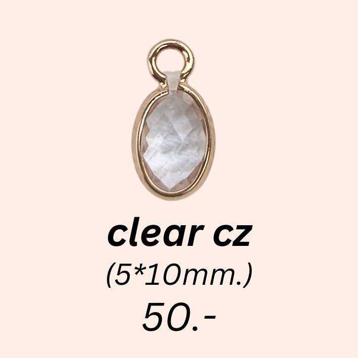 Pink rectangular gem charm