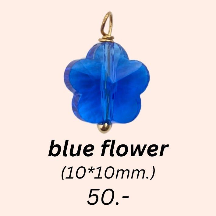 grey pink drop gem charm