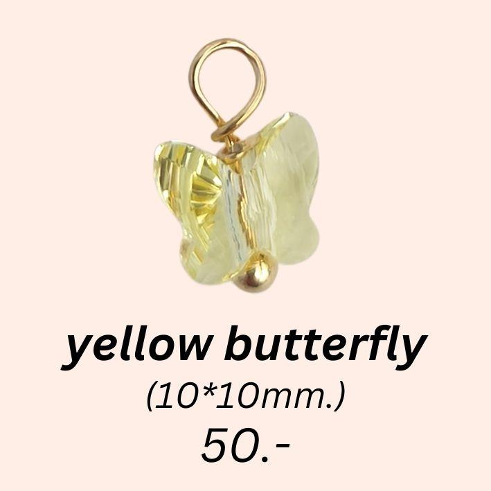 Circle green pink dot gem charm