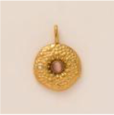 Golden Sunburst Gem charm