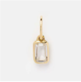 Elegant Crystal Frame Gem charm