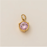 Pink Sparkle Gem charm