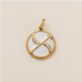 Starburst silver charm