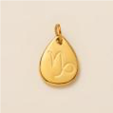 Champagne glass charm