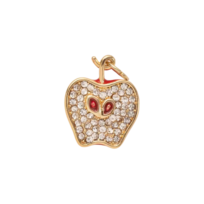 diamond apple charm