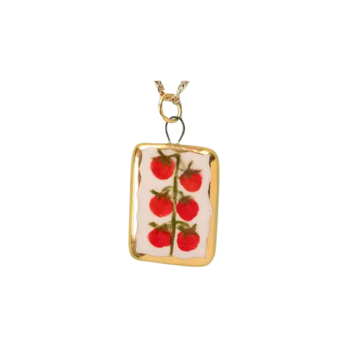 tomatoes plate charm