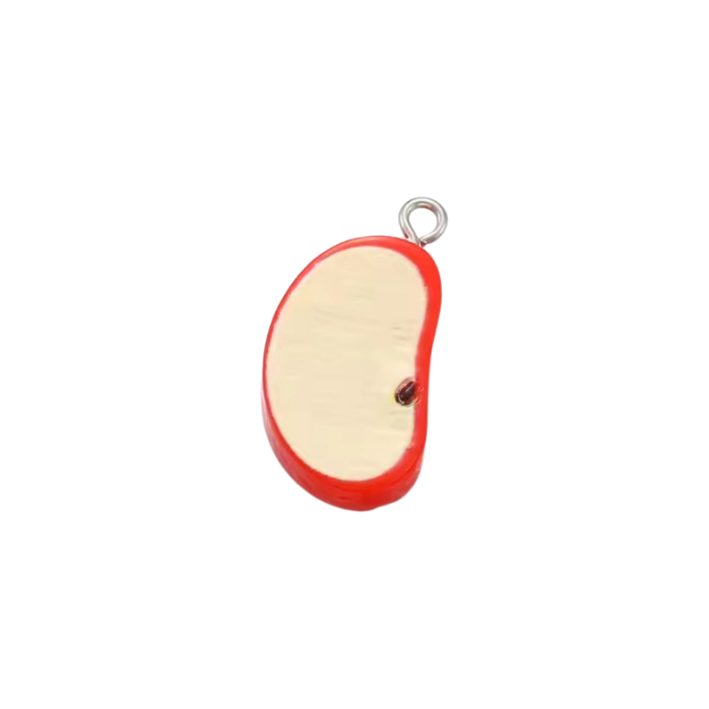 sliced apple charm
