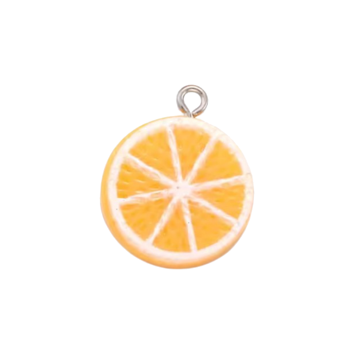 sliced orange charm