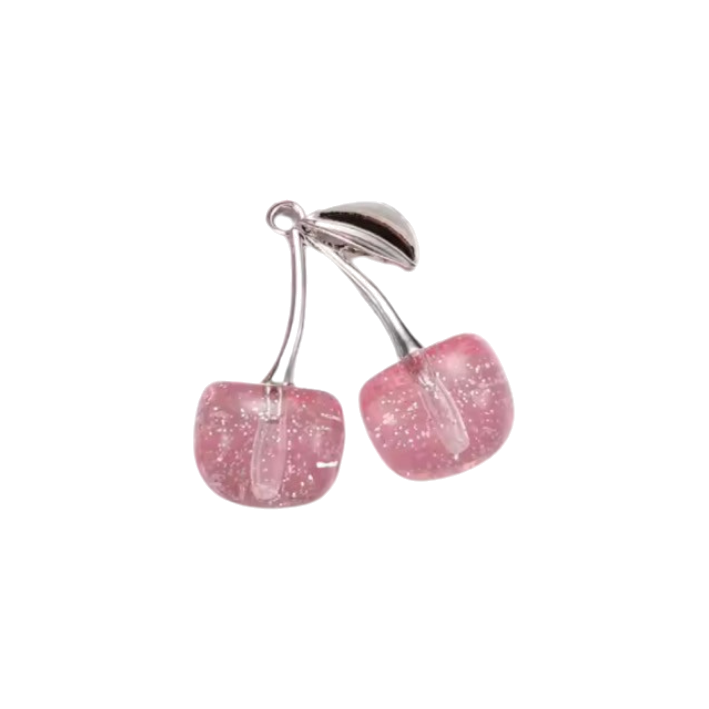 big pink cherry charm