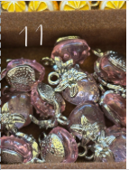 Pink Strawberries charm