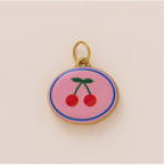 Pink Cherry Medellion charm
