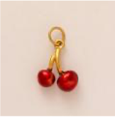 Red Cherry Kiss charm