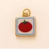Red Tomato Square charm