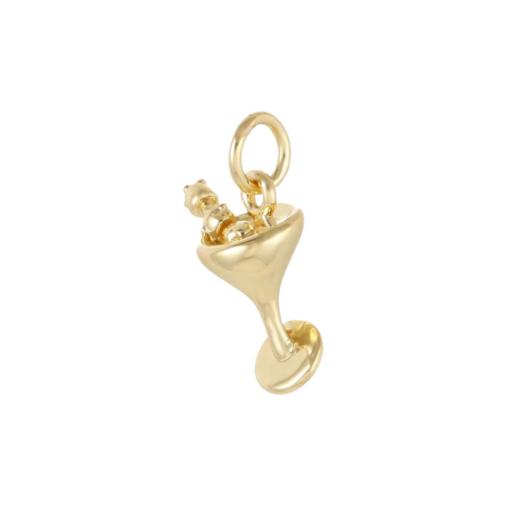 gold cocktail charm