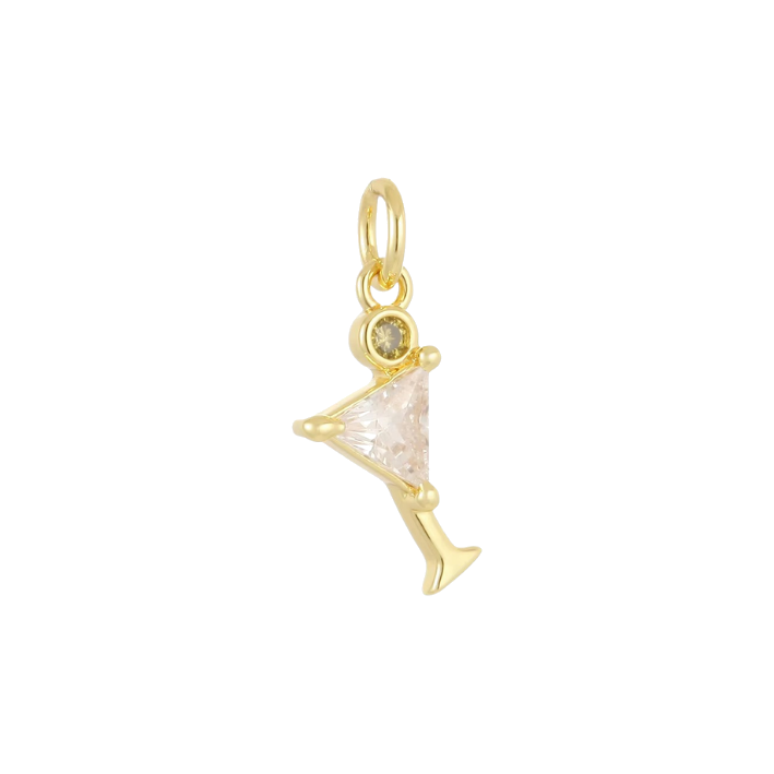 diamond martini charm