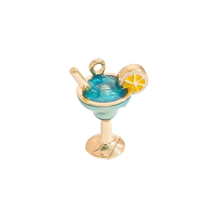 blue margarita charm