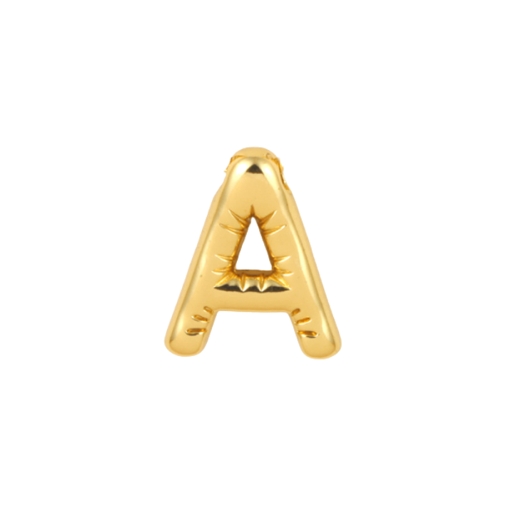 Balloon letter A charm