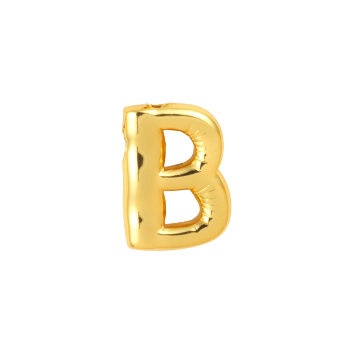 Balloon letter B charm