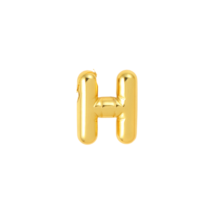 Balloon letter H charm