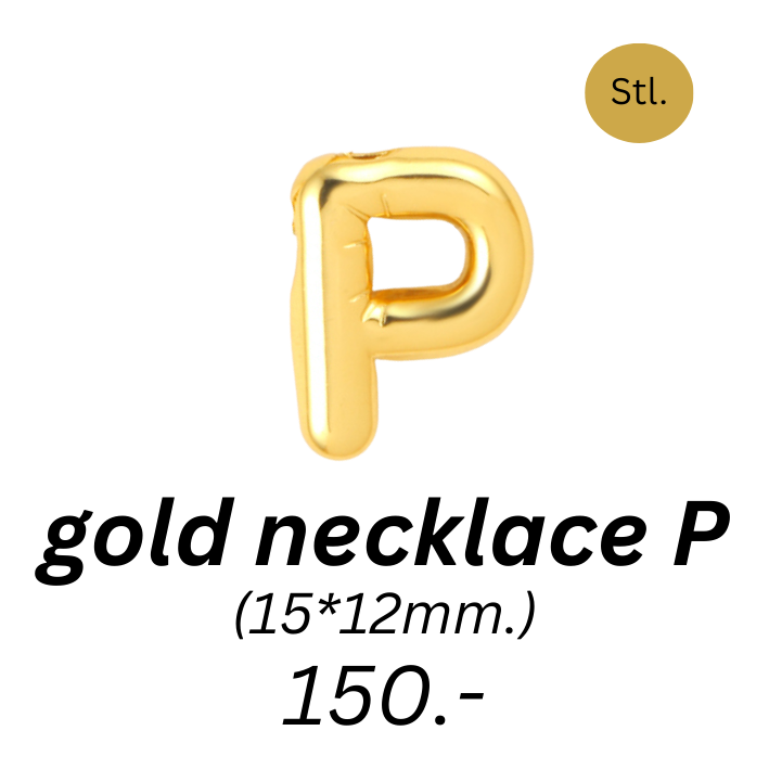 Balloon letter P charm