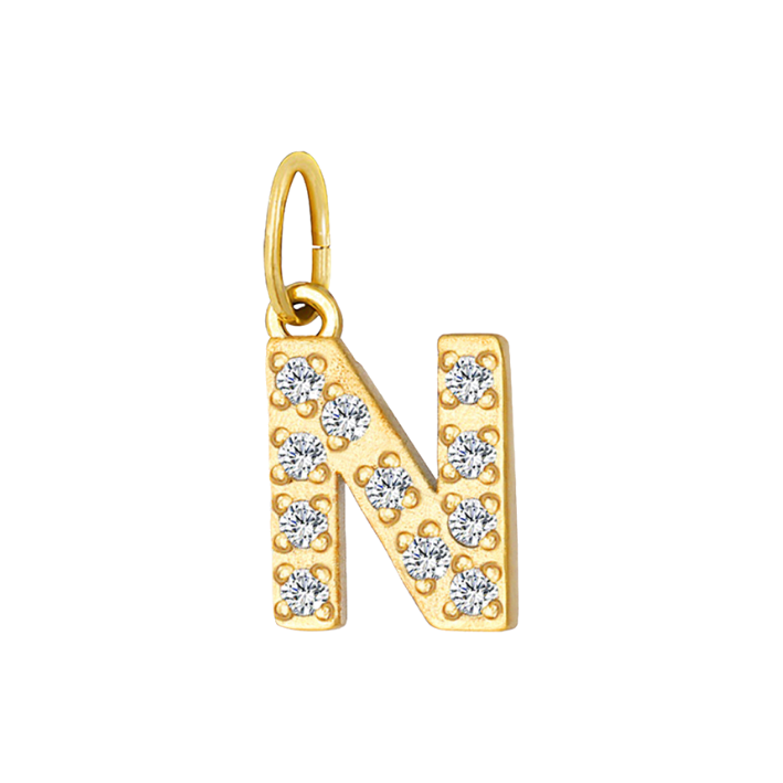 glam letter N charm