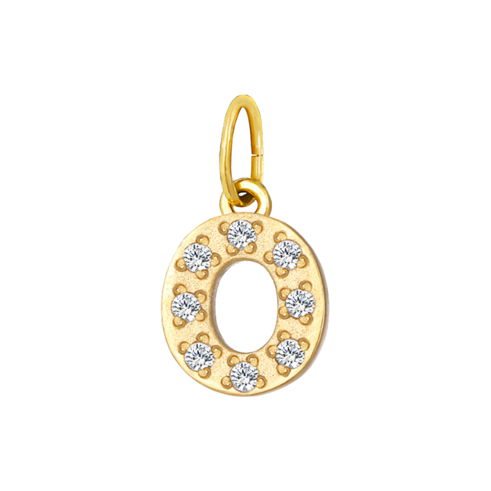 glam letter O charm