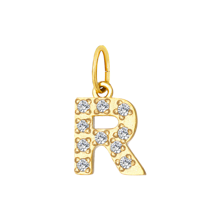 glam letter R charm
