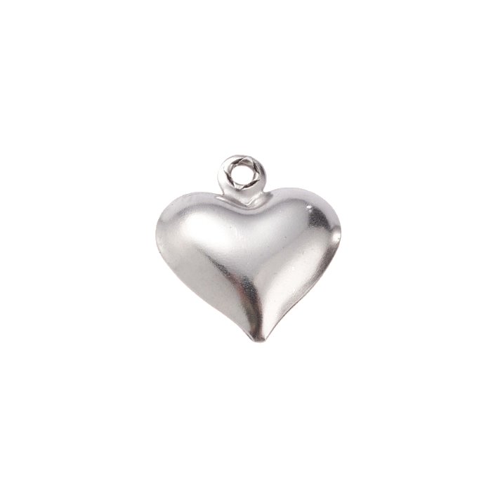 silver heart charm