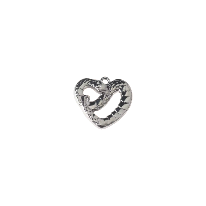 snack heart 
silver charm