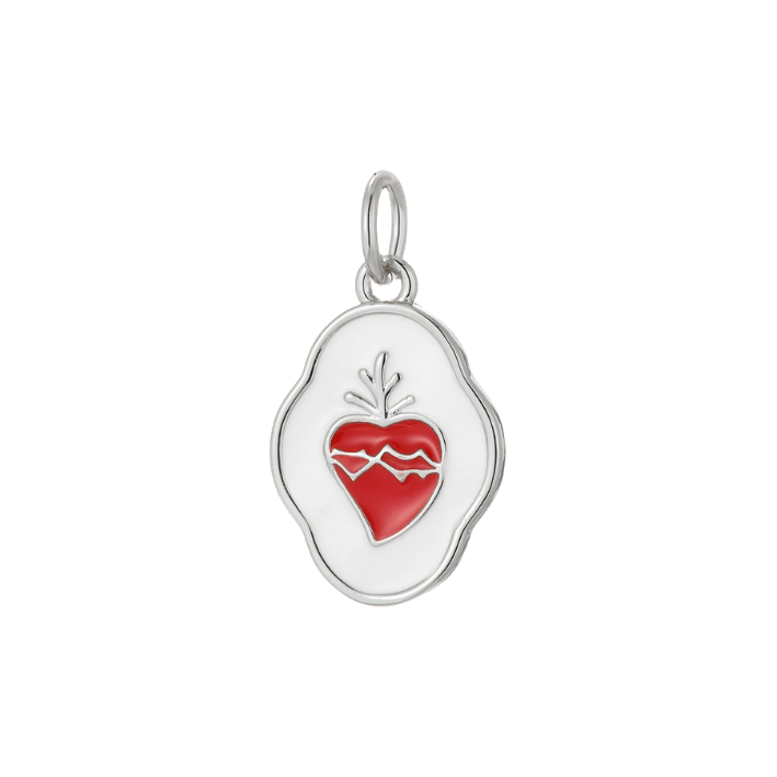 heart silver pendant charm