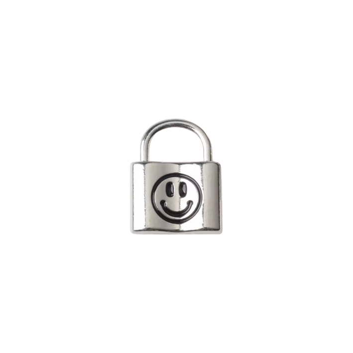 smiling lock
silver charm