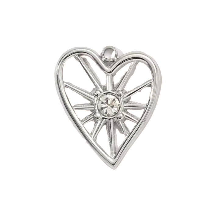 star in heart charm