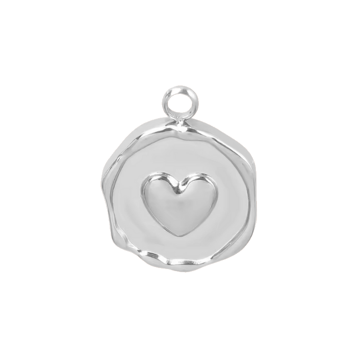 heart coin charm