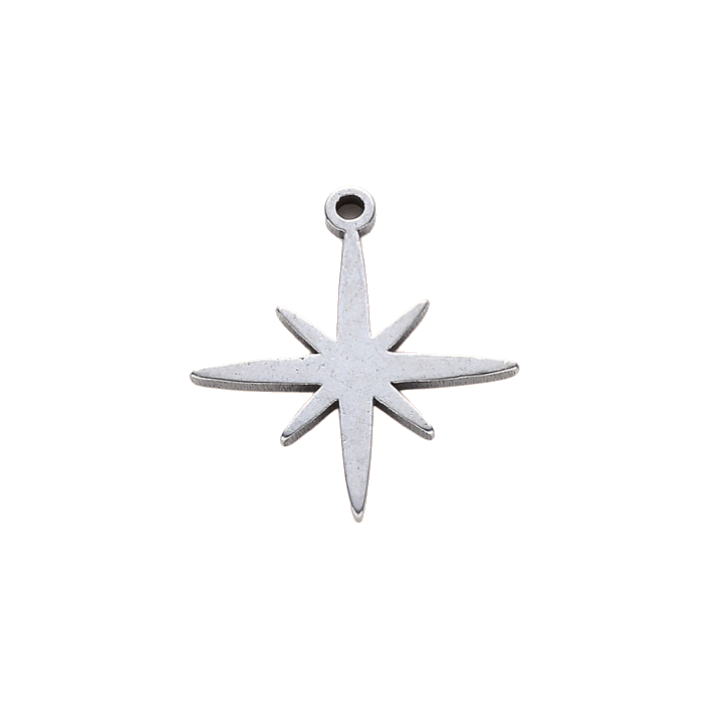 starburst silver charm