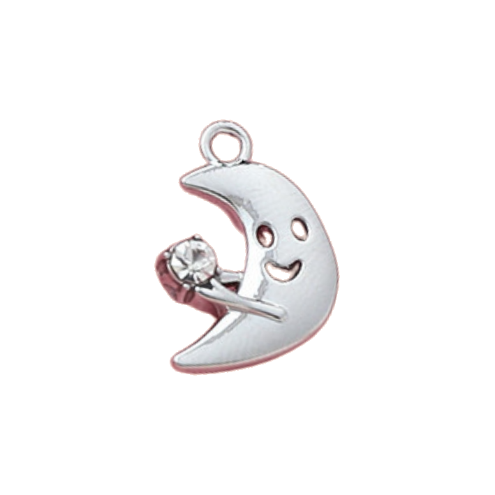 diamond moon charm