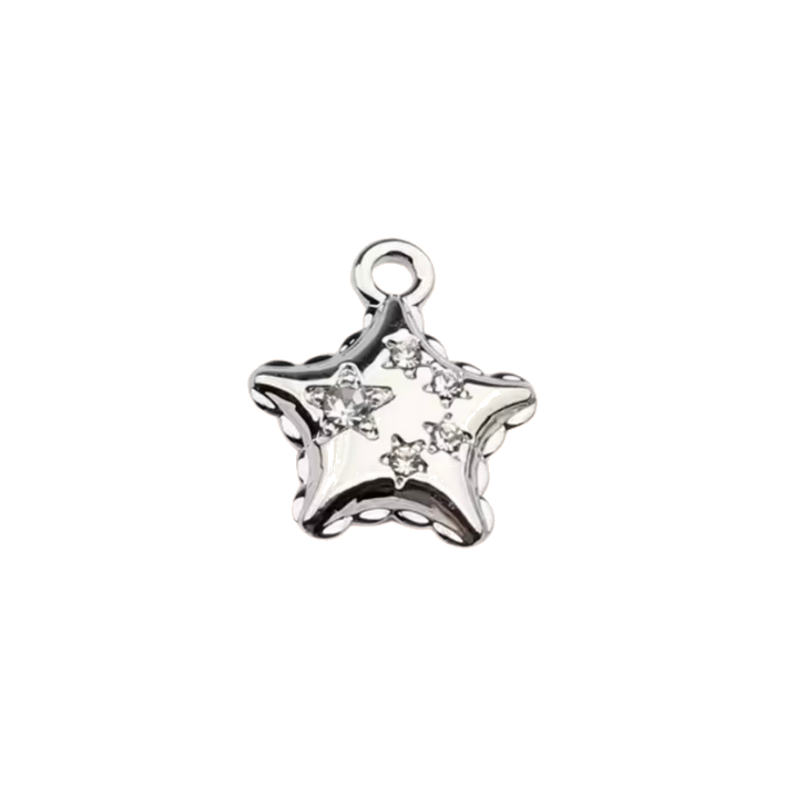 diamond 
star silver charm