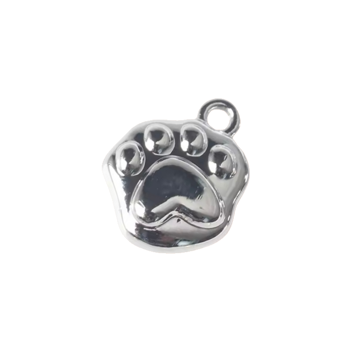 dog footprint 
silver charm