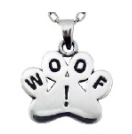 Woof paw charm