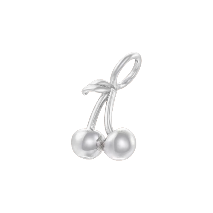 silver cherry charm