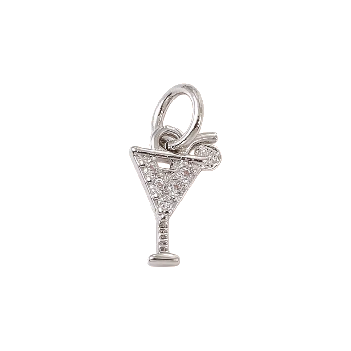 lemon margarita silver charm