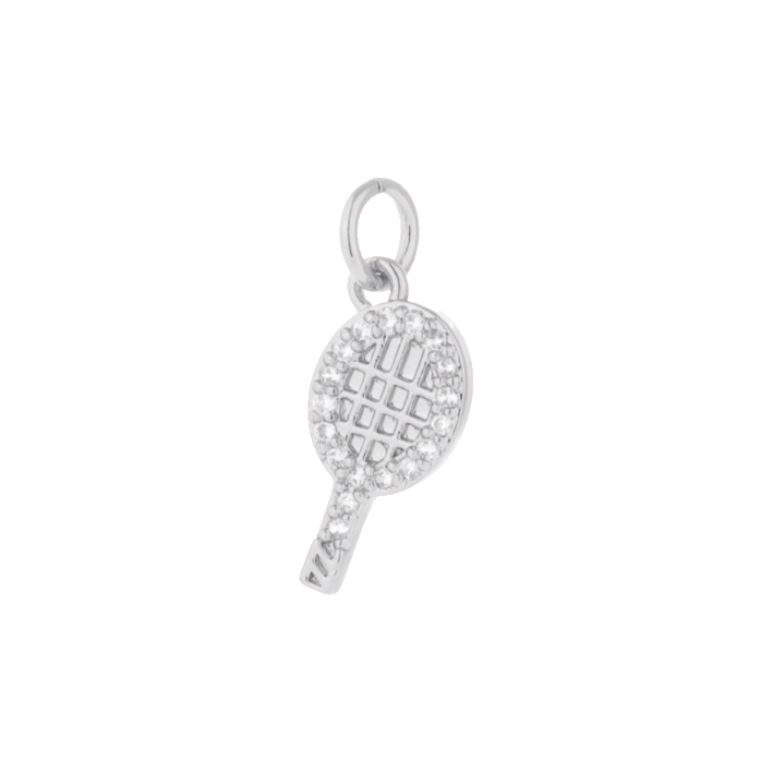 Tennis silver charm
