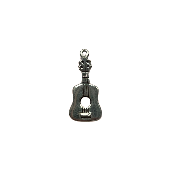 guitar silver charm