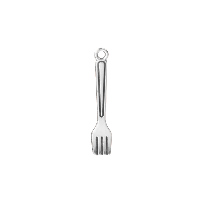silver fork charm
