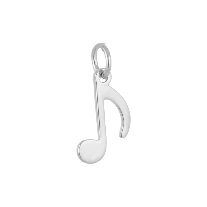 six note silver charm