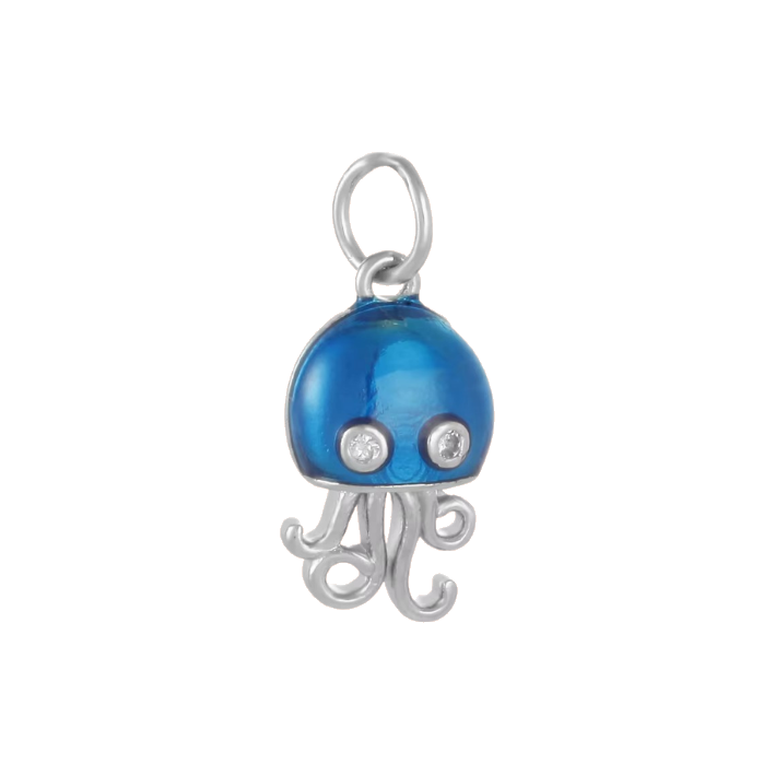 blue octopus charm